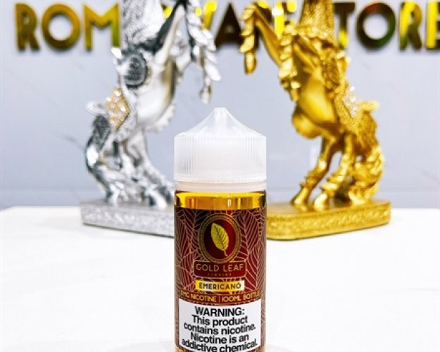 Gold Leaf 100ml - Americano (Vị Thuốc Lá Cà Phê) 3mg (Đỏ)