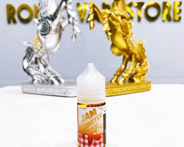 Jam Monster Saltnic 30ml - Apricot (Mứt Trái Mơ - Bánh Mì Nướng) 24mg