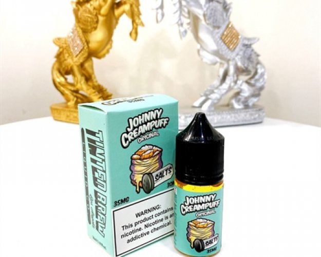 Johnny Salt Nic CreamPuff 35Mg -30Ml - - Apple Butter (Bánh Su Kem Táo)