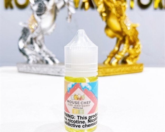 Mouse chef Iced Saltnic (Mâm xôi cam lạnh) 30ml - 30 mg