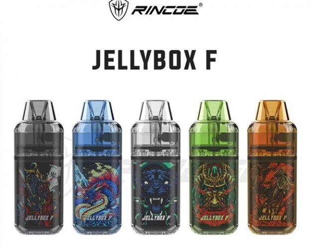 Rincoe Jellybox F Pod Kit 15w-650mAh - Black Clear (Đen Trong Suốt)