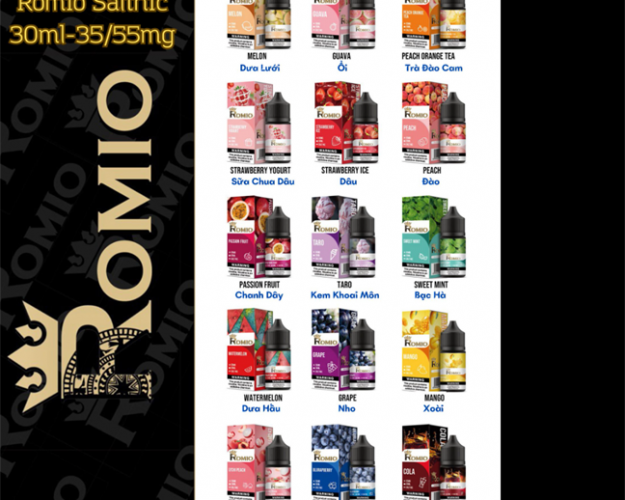 Romio Pro Saltnic 30ml - 35mg New Season - Cola ( Nước Ngọt Cola Lạnh )