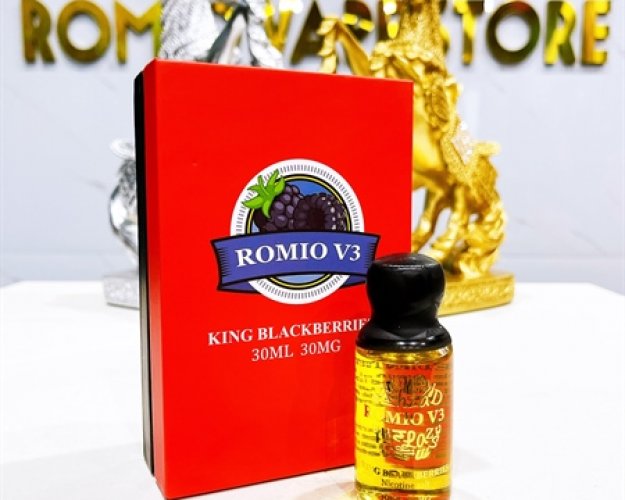 Romio Saltnic 30mg 30ml - V3 King Blackberries (Mâm Xôi)