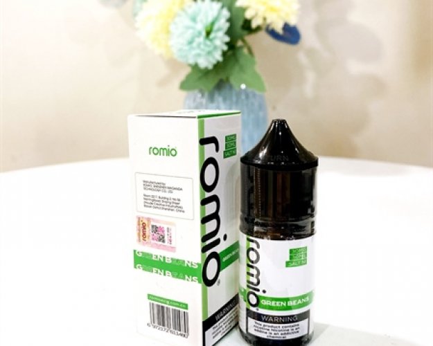 Romio Saltnic 50mg 30ml New - Green Beans (Đậu Xanh)