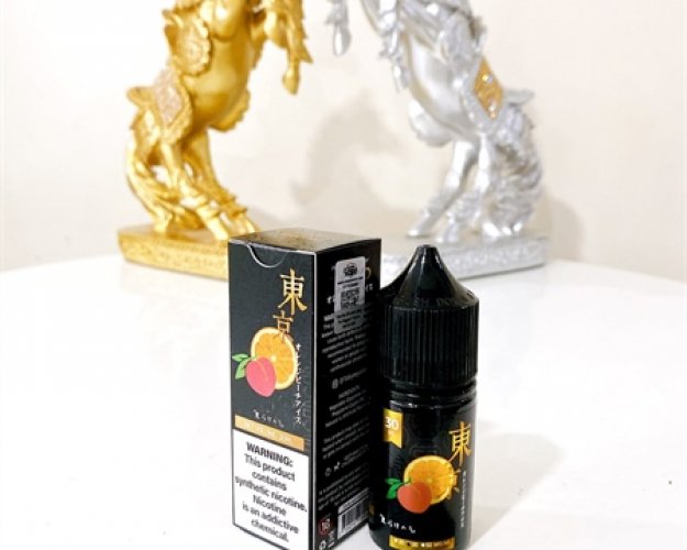 Salt Nic Tokyo Golden Series 30Mg - 30Ml - Orange Peach Ice (Cam Đào Lạnh)