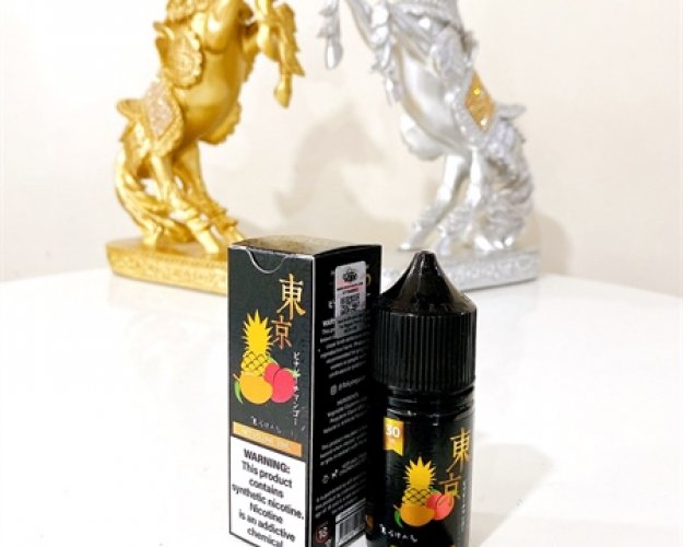 Salt Nic Tokyo Golden Series 30Mg - 30Ml - Pina Peach Mango (Dứa Xoài Đào Lạnh)