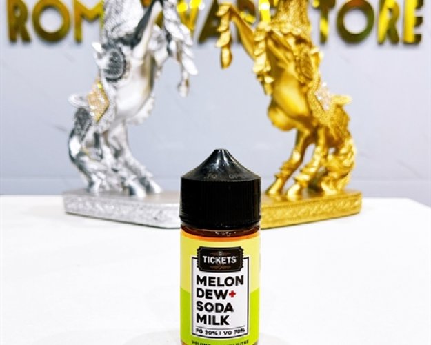 Tickets 3mg 60ml - MelonDew  Soda Milk (Dưa gang sữa Soda)