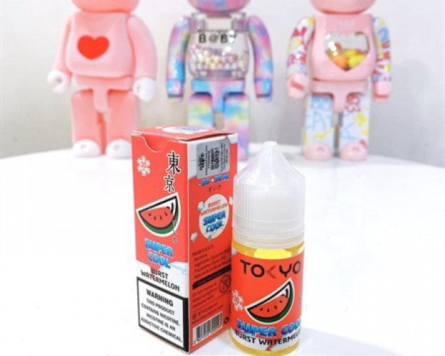 Tokyo Saltnic SuperCool 50Mg - 30ml - Burst Watermelon (Dưa Hấu)