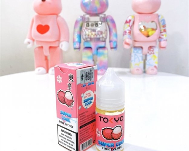 Tokyo Saltnic SuperCool 50Mg - 30ml - Pink Lychee (Vải Hồng)