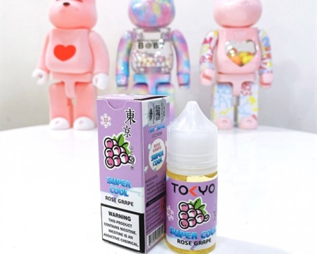 Tokyo Saltnic SuperCool 50Mg - 30ml - Rose Grape (Nho)