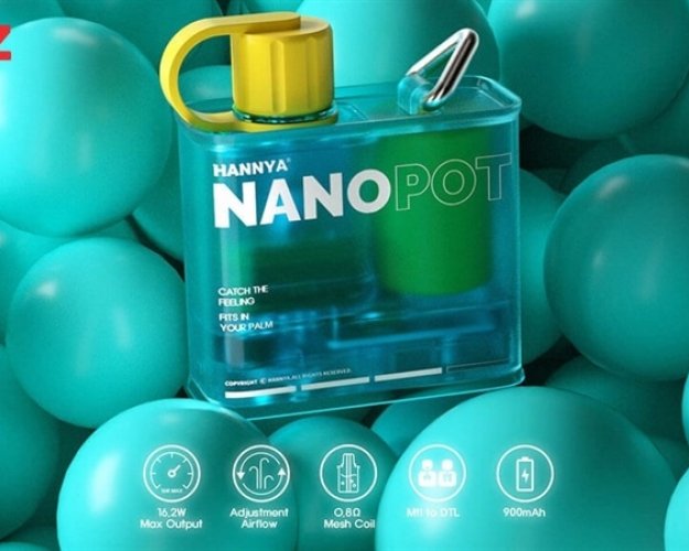 Vapelustion Hannya Nano Pot Kit 16w - Agate Green (Đen - Vàng)