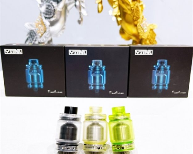 Ystar Beethoven RTA 5.5ml Atomizer Authentic - (Build Coil Bông Sẵn) - Đen